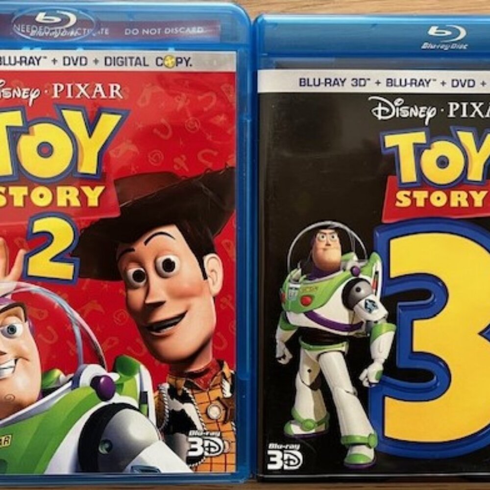 "Toy Story 2" and "Toy Story 3" Blu-Ray